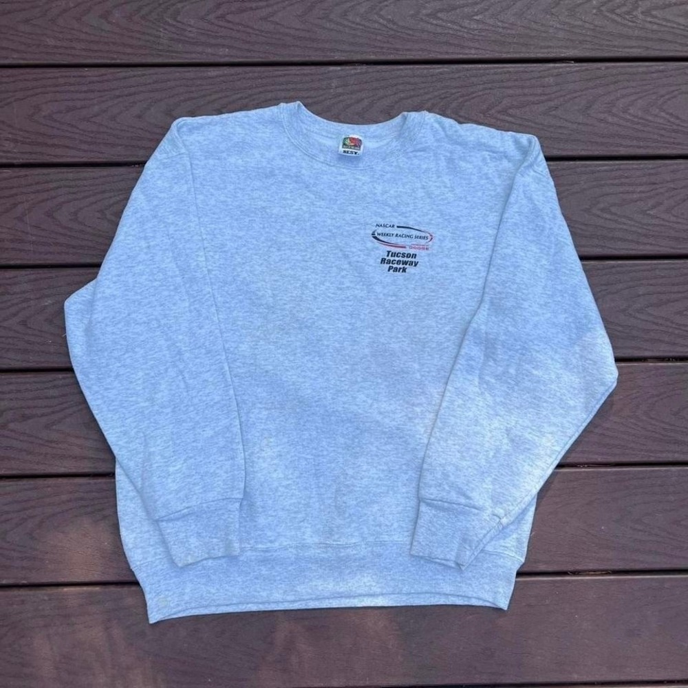 Vintage 80s/90s Tuscon Raceway Park NASCAR Dodge Crewneck